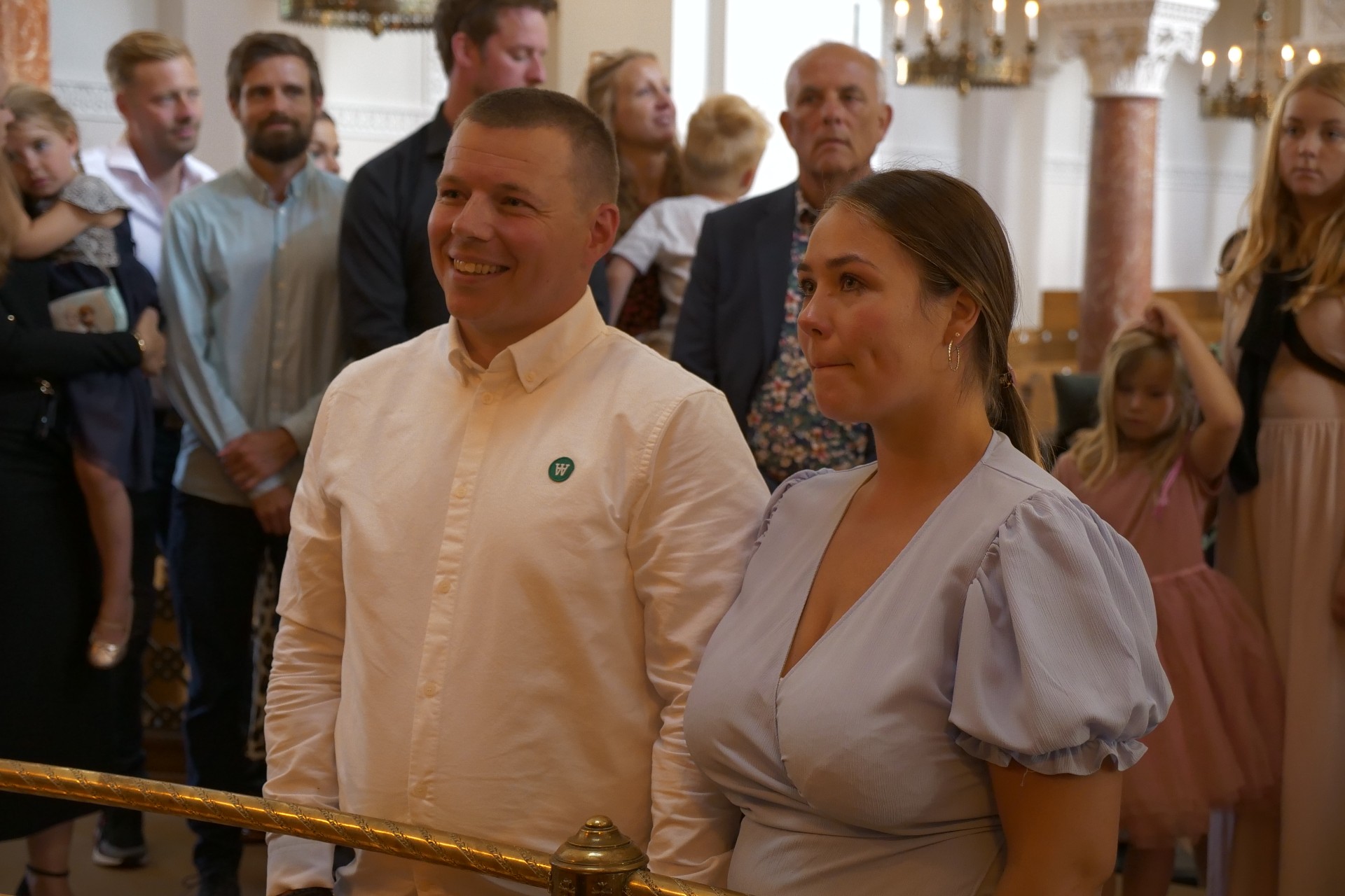 Michelle og Nikolaj ved deres vielse i 2021